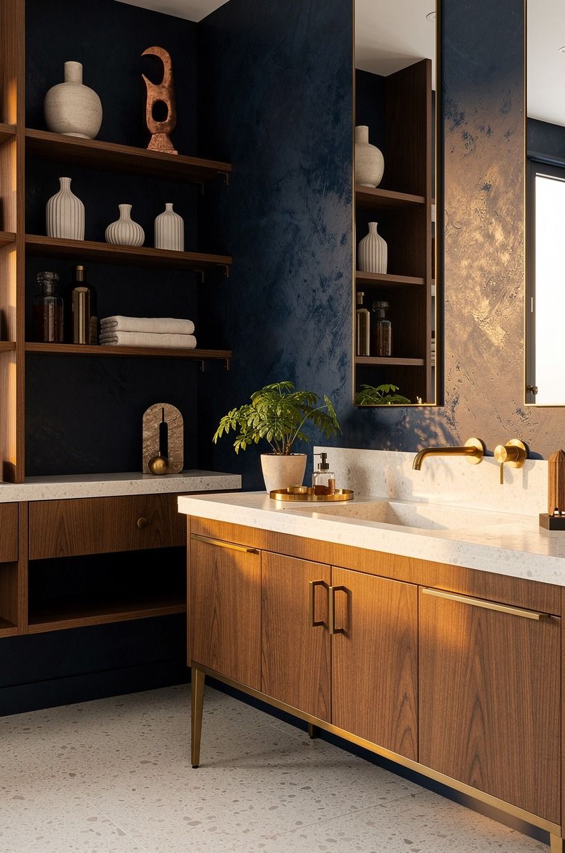 Skip cool chrome for brushed brass
