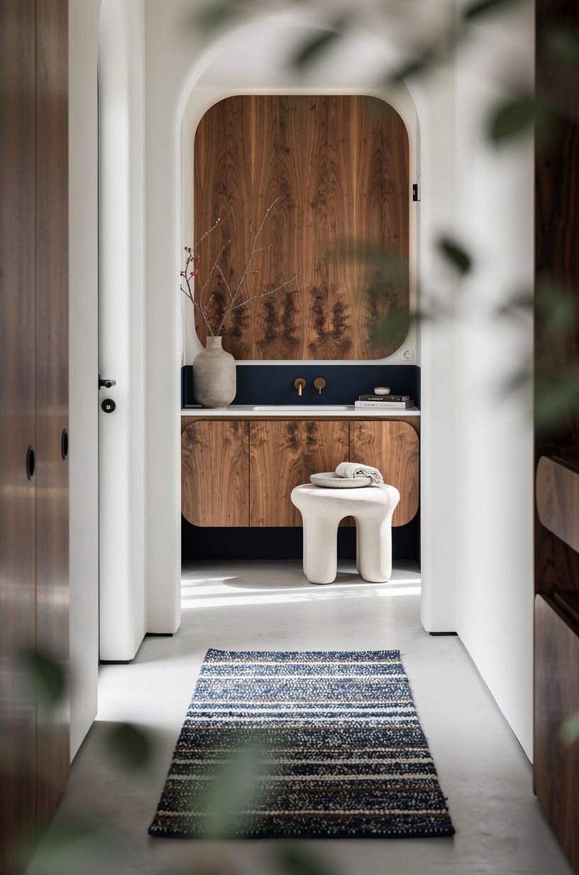 Soften the floor with a washable runner