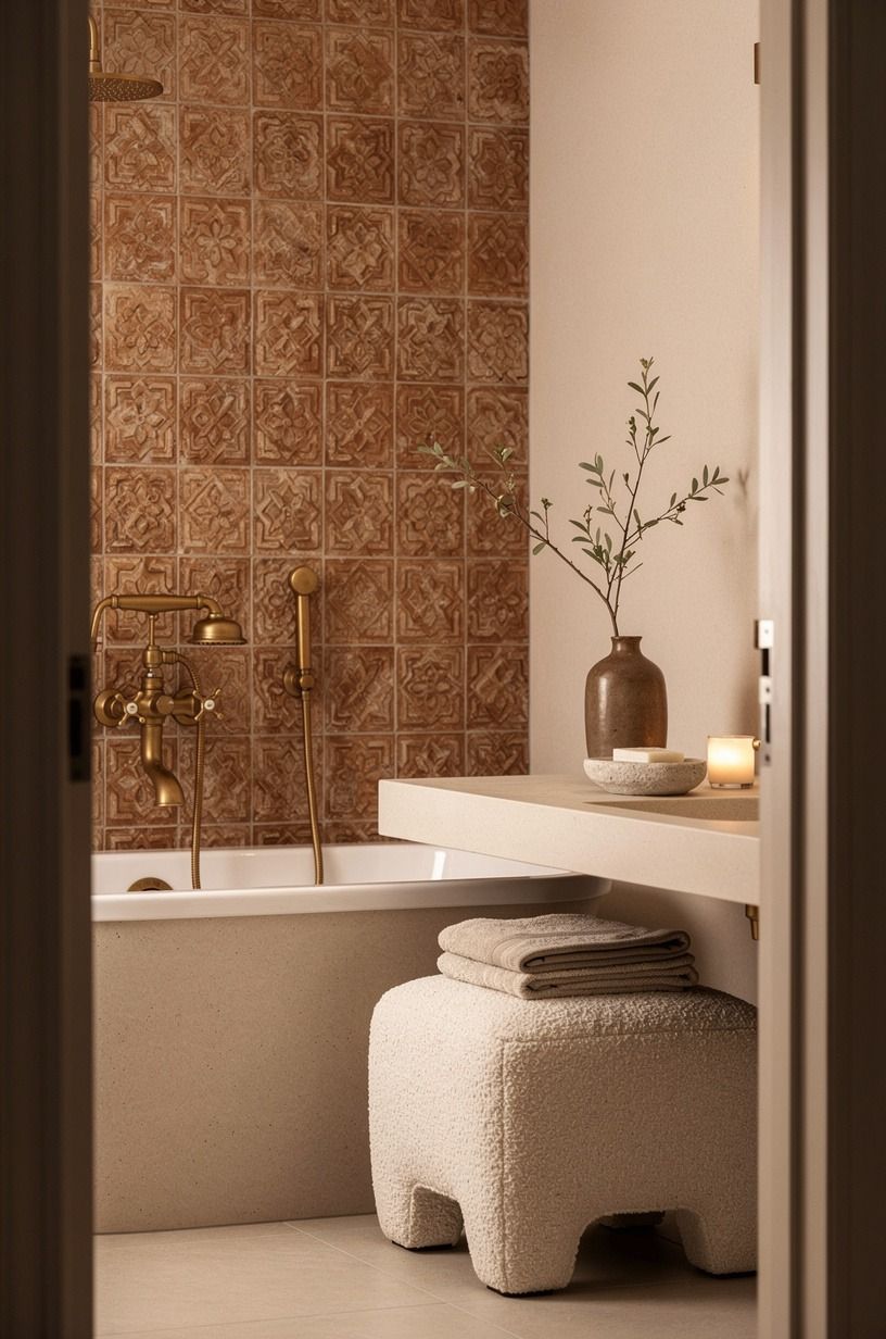 Spend on the shower wall, save on the tub surround