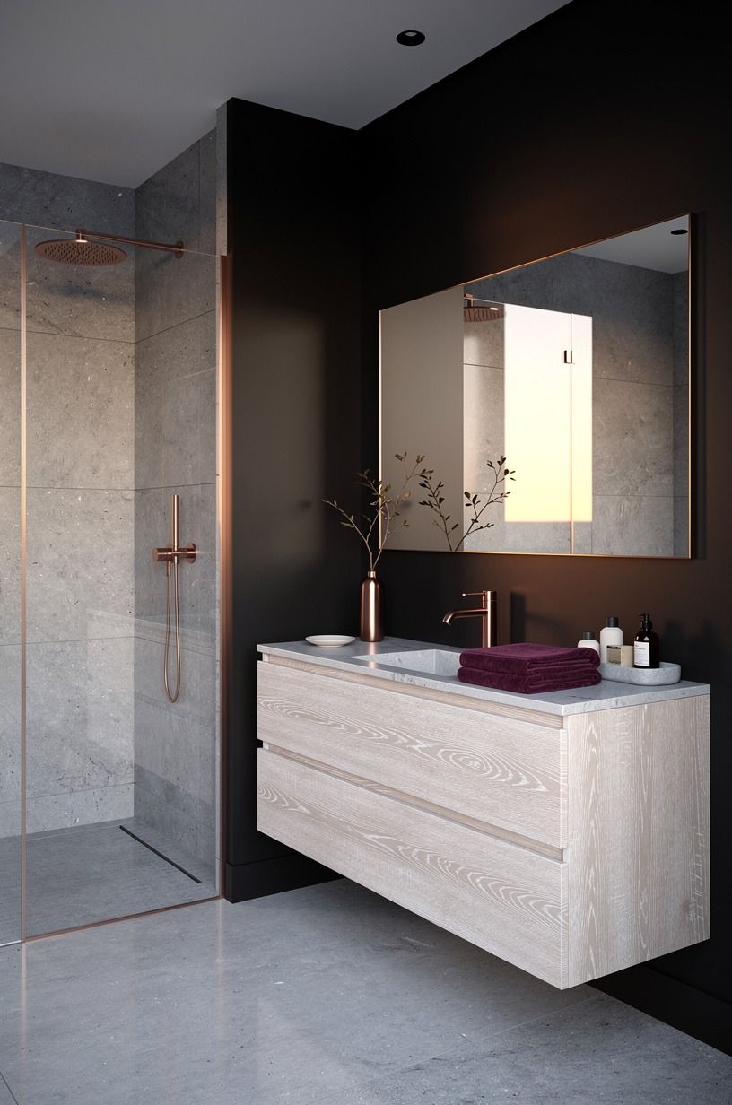 Start with a Soft Black Base Instead of Pure Black Walls