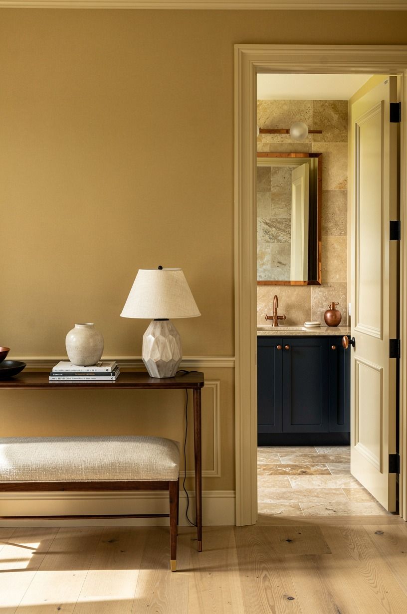 Use Benjamin Moore Chestertown Buff on the walls