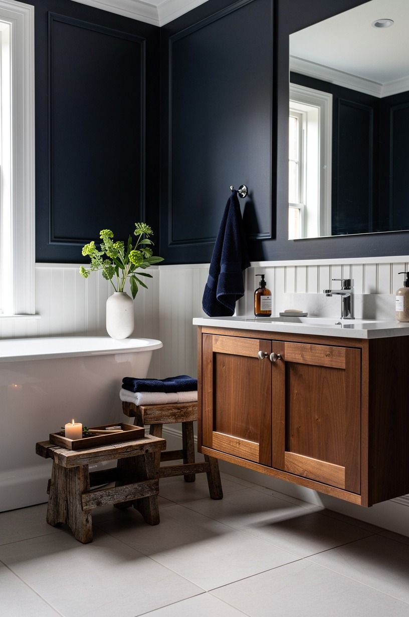 Use The Two-Wood Rule to quiet the beige