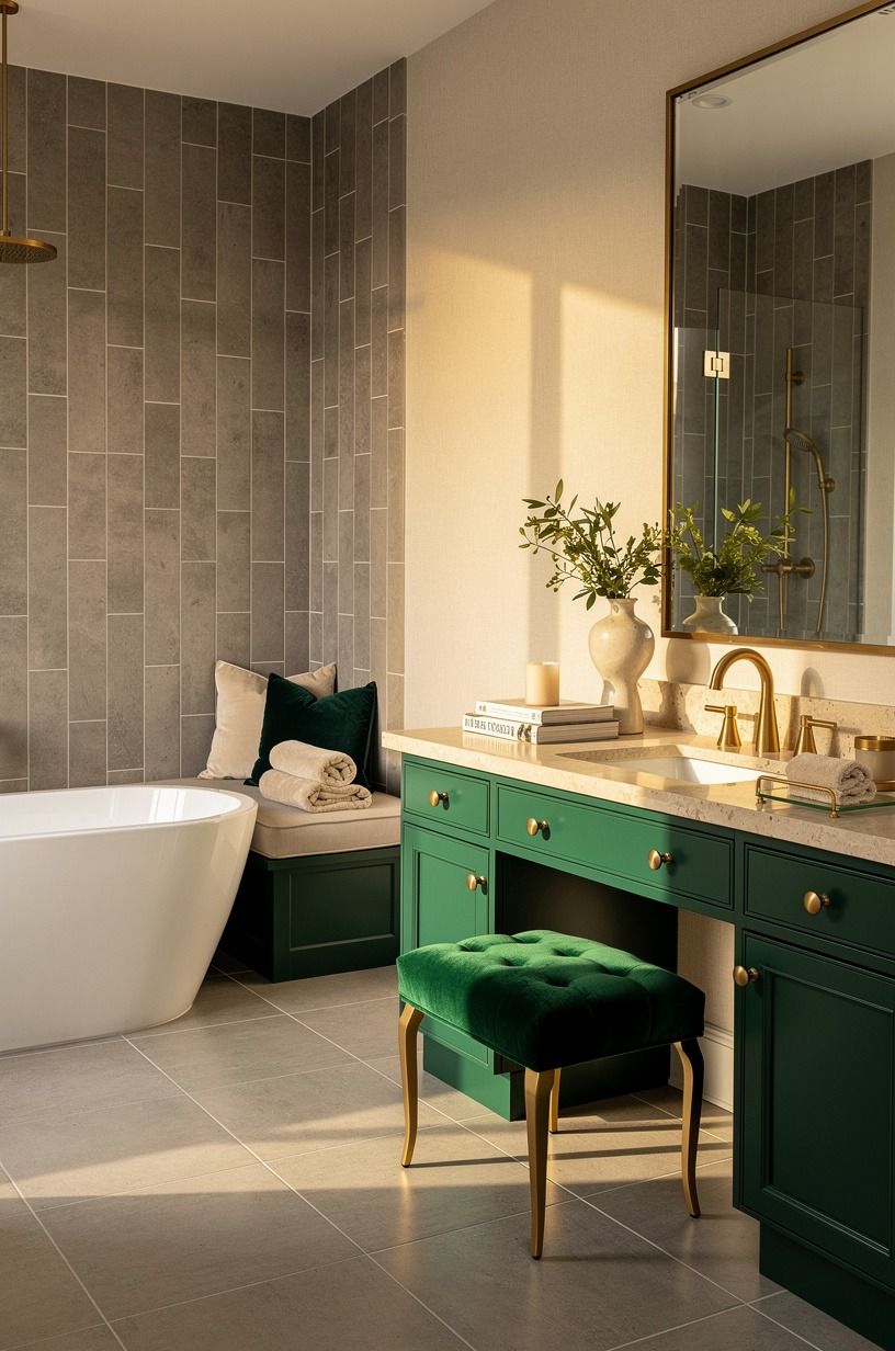 Use white grout over gray grout