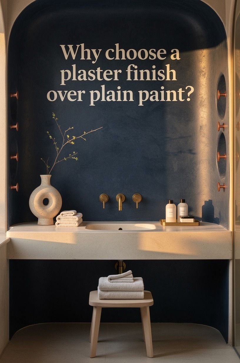 Why choose a plaster finish over plain paint?