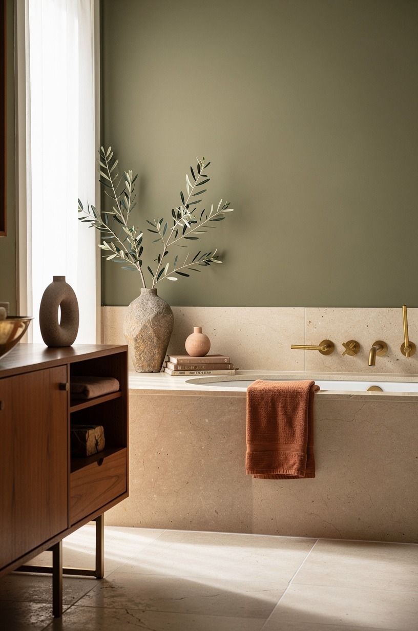 Why choose brass over matte black near the bath?