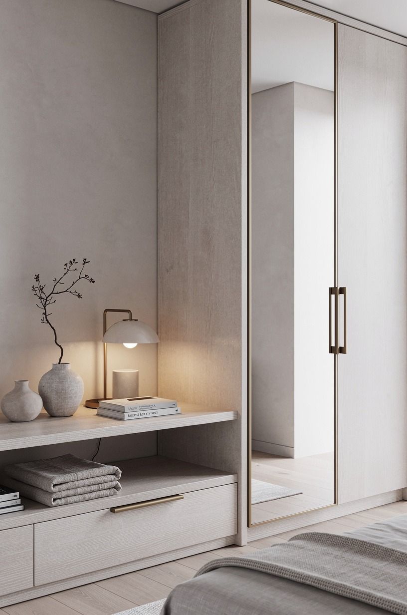 Add a mirror for dress-up without adding bulk