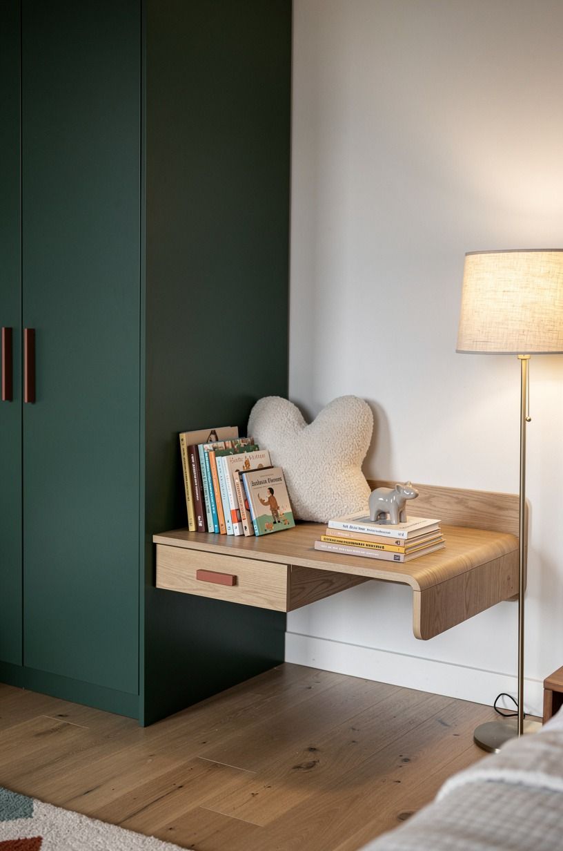 Float a reading ledge at child height