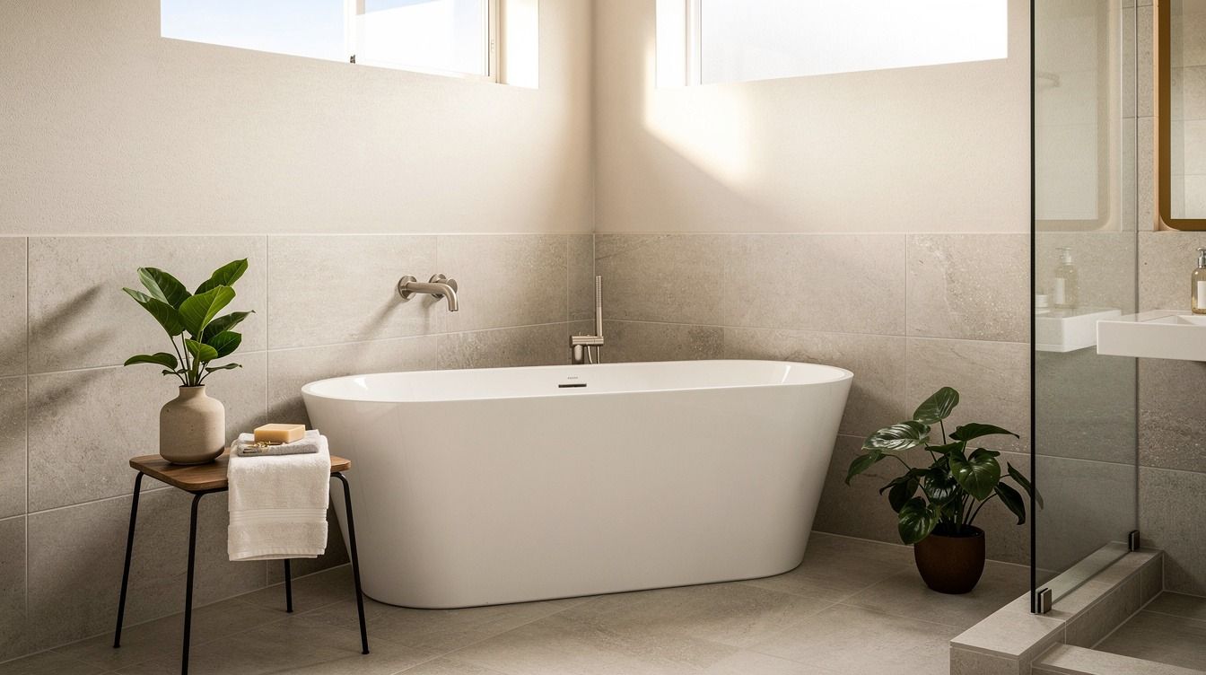 I Put a Freestanding Tub in a Corner, Clever Layouts Made Awkward Spaces Work