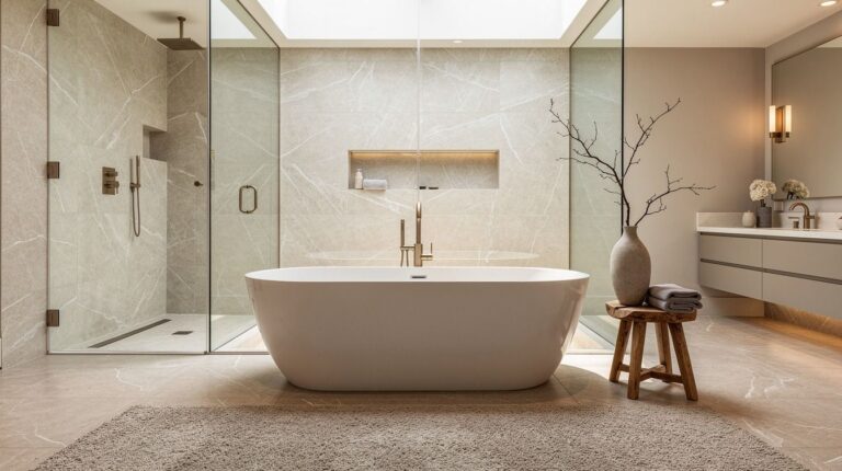 11 Freestanding Tub in Front of the Shower Ideas That Make Layouts Work