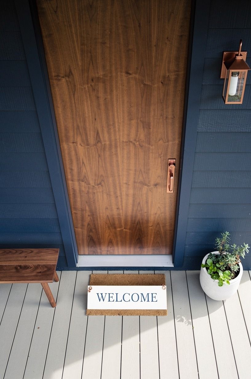 Add one welcome sign, then stop decorating