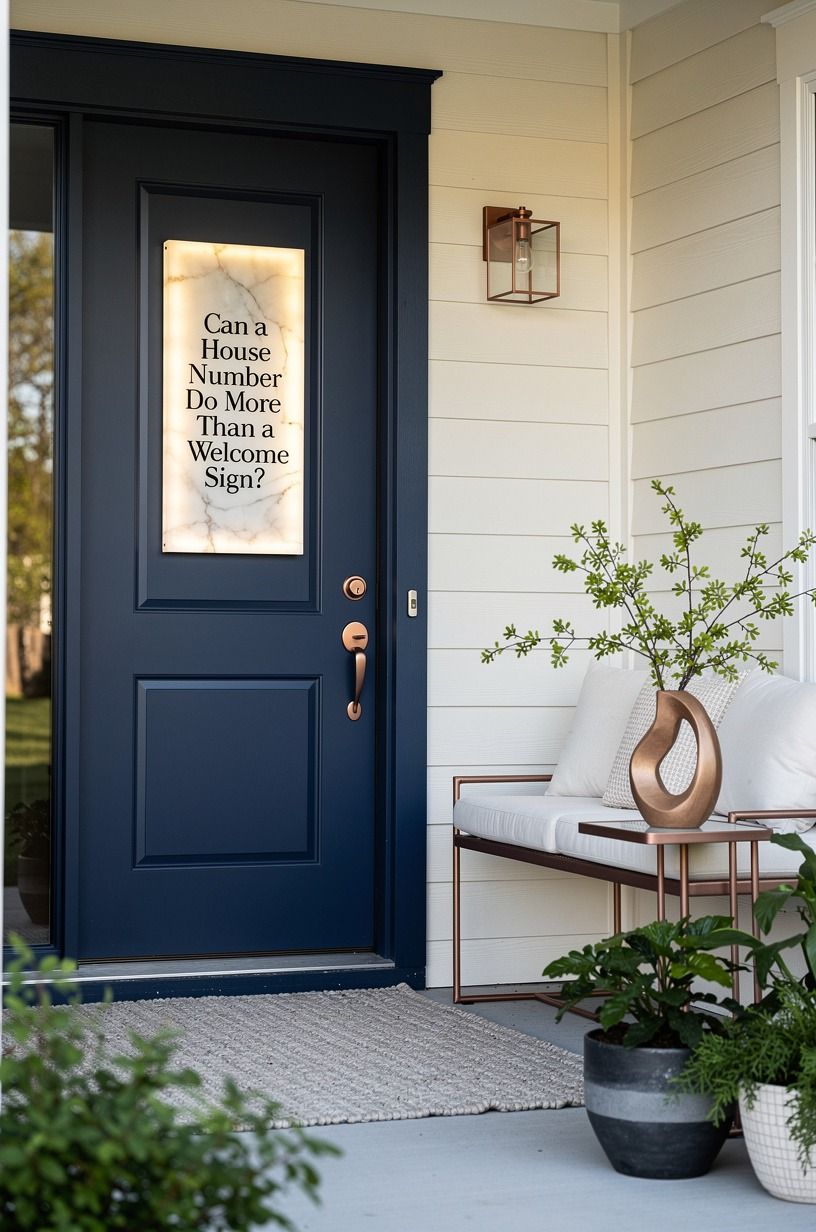 Can a House Number Do More Than a Welcome Sign?