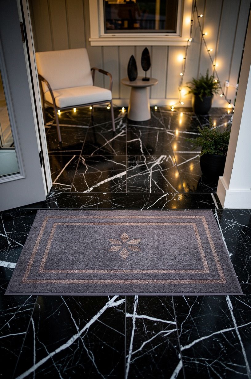 Choose a door mat with room to breathe