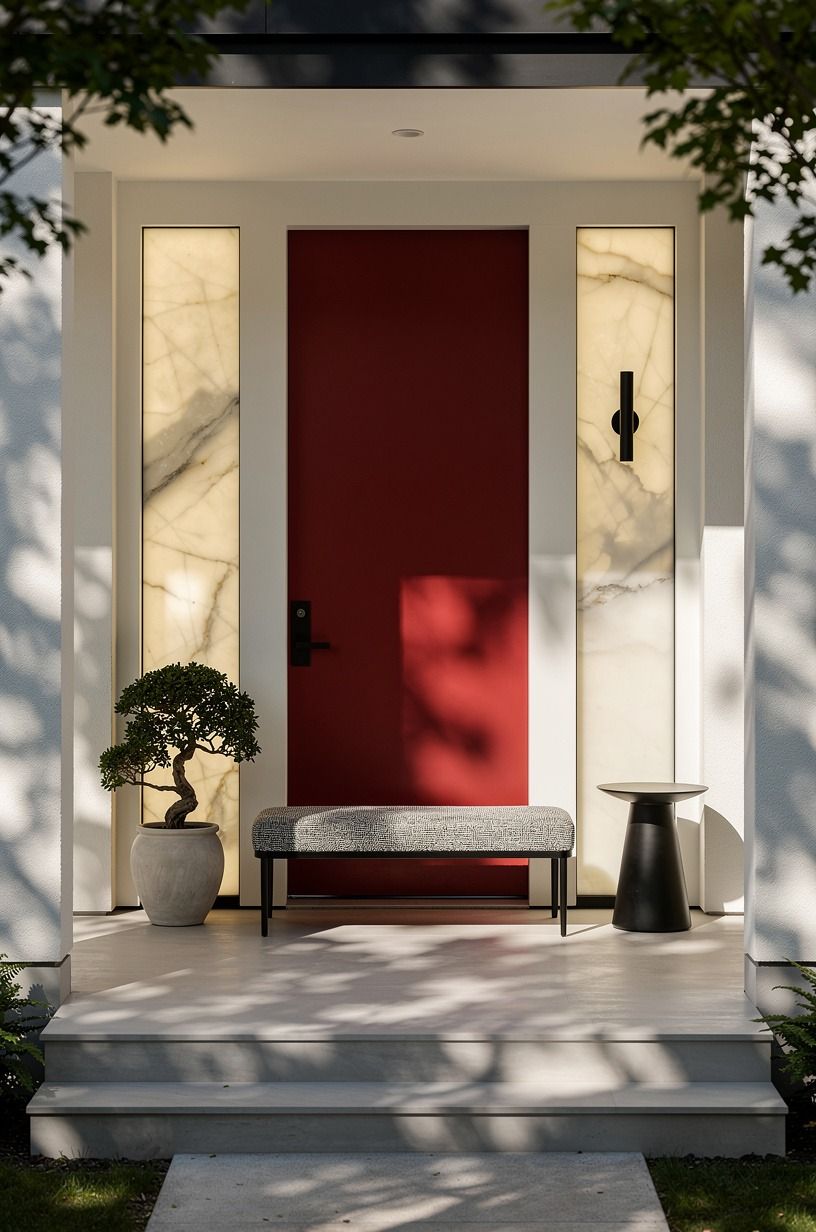Let the front door supply the bold color