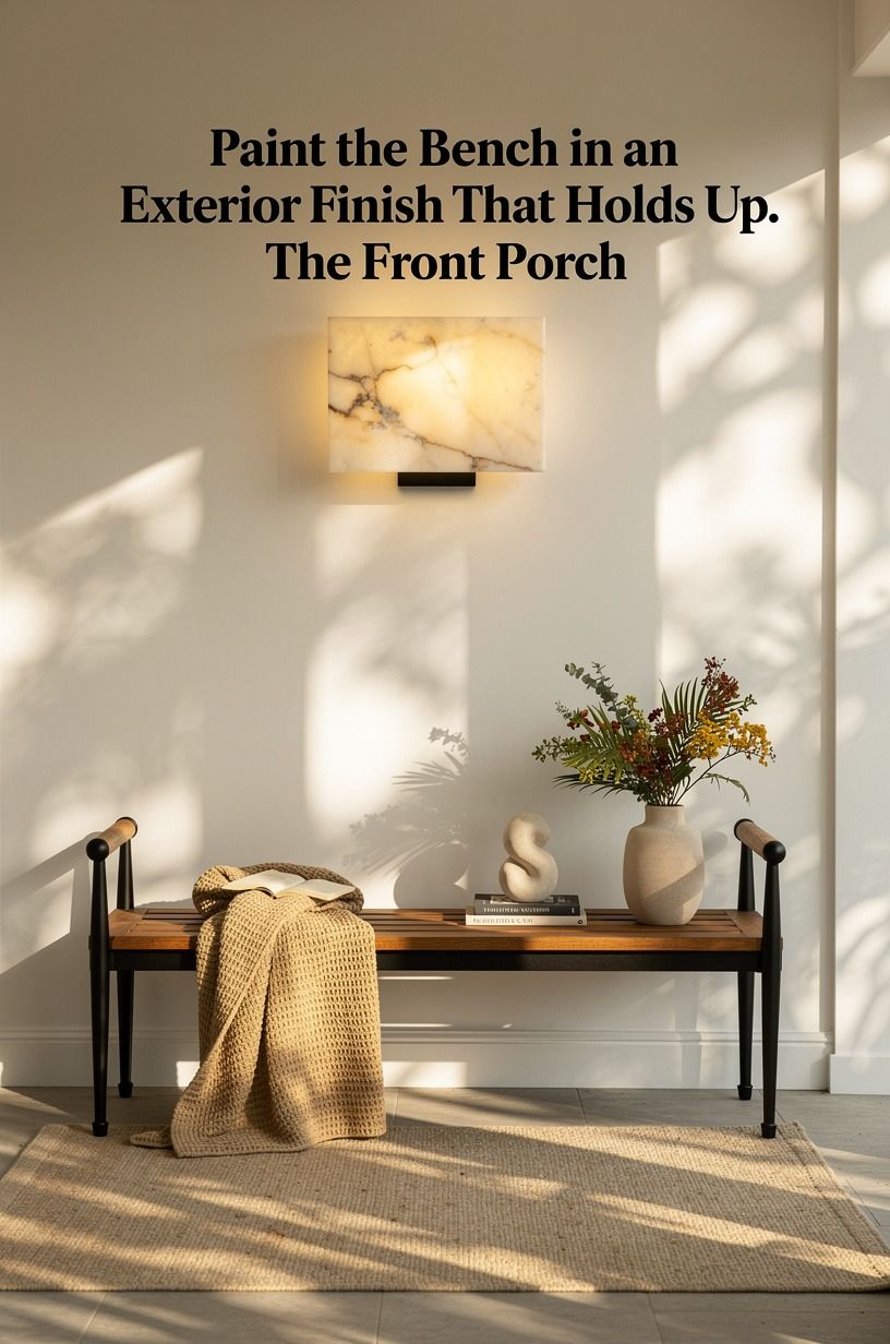 Paint the Bench in an Exterior Finish That Holds Up