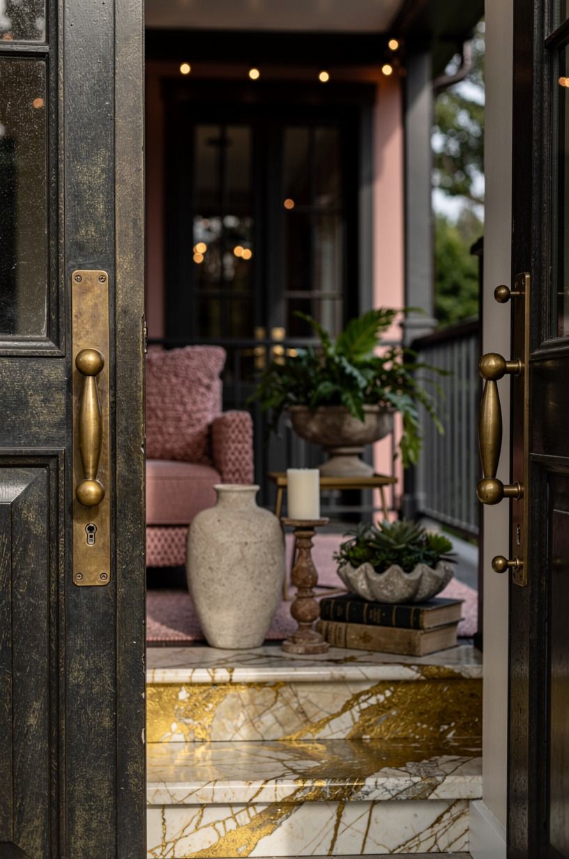 Swap plastic hardware for aged metal details