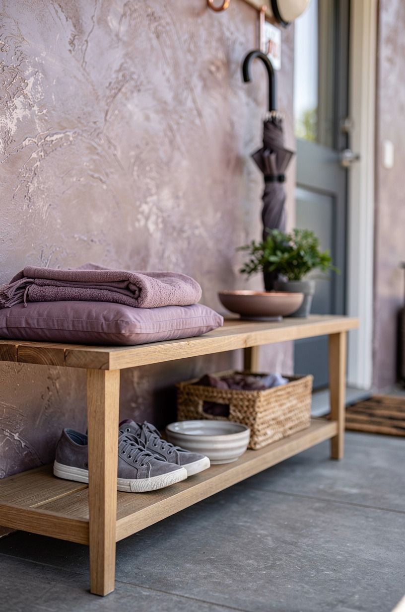 Try a Bench With a Shelf for the Everyday Drop Zone
