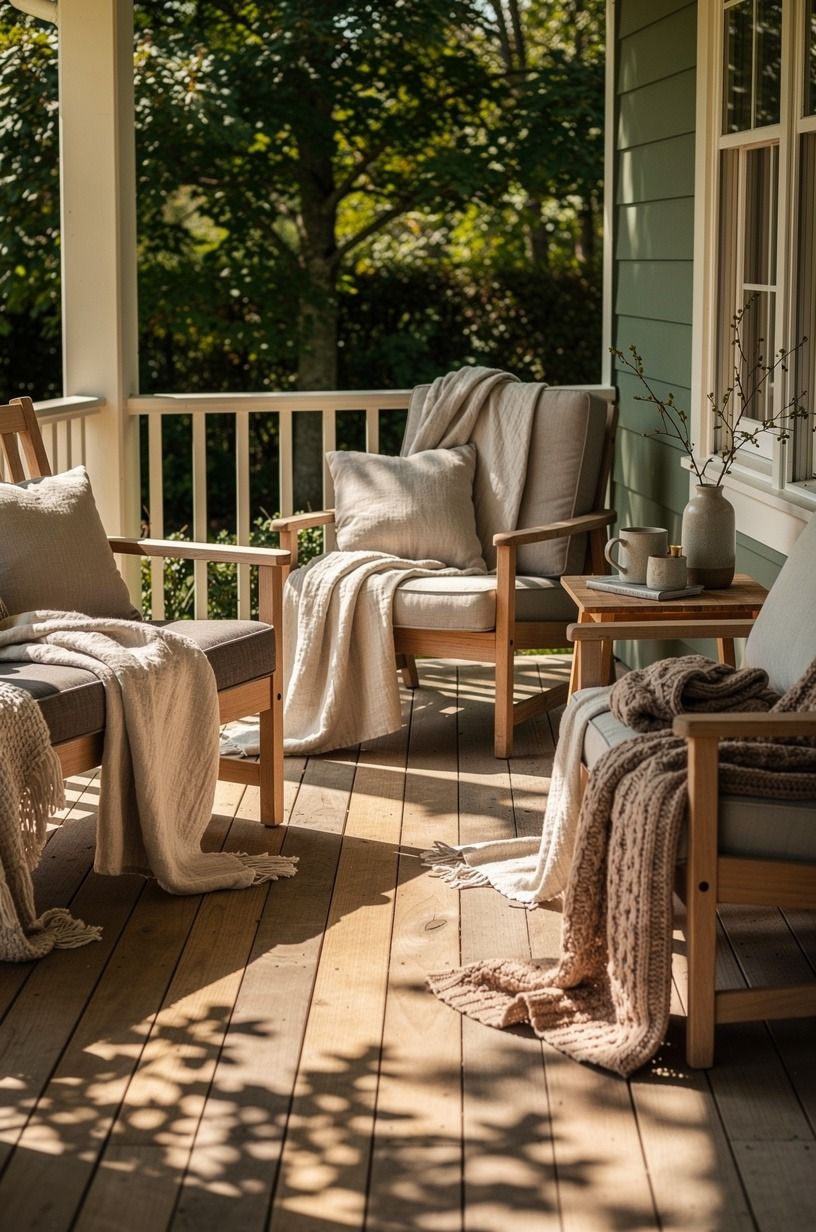 Use Fall Textiles Over More Furniture