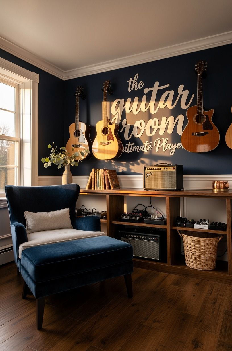 Hang guitars where you can see them