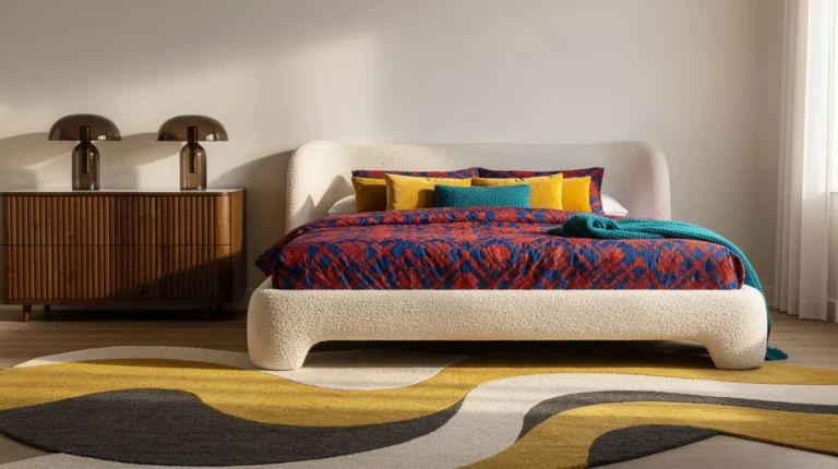 The Three-Scale Pattern Rule That Makes Retro Bedrooms Feel Intentional
