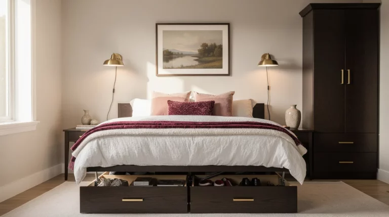 6 No-Closet Bedroom Bed Frames With Storage You Can Actually Reach