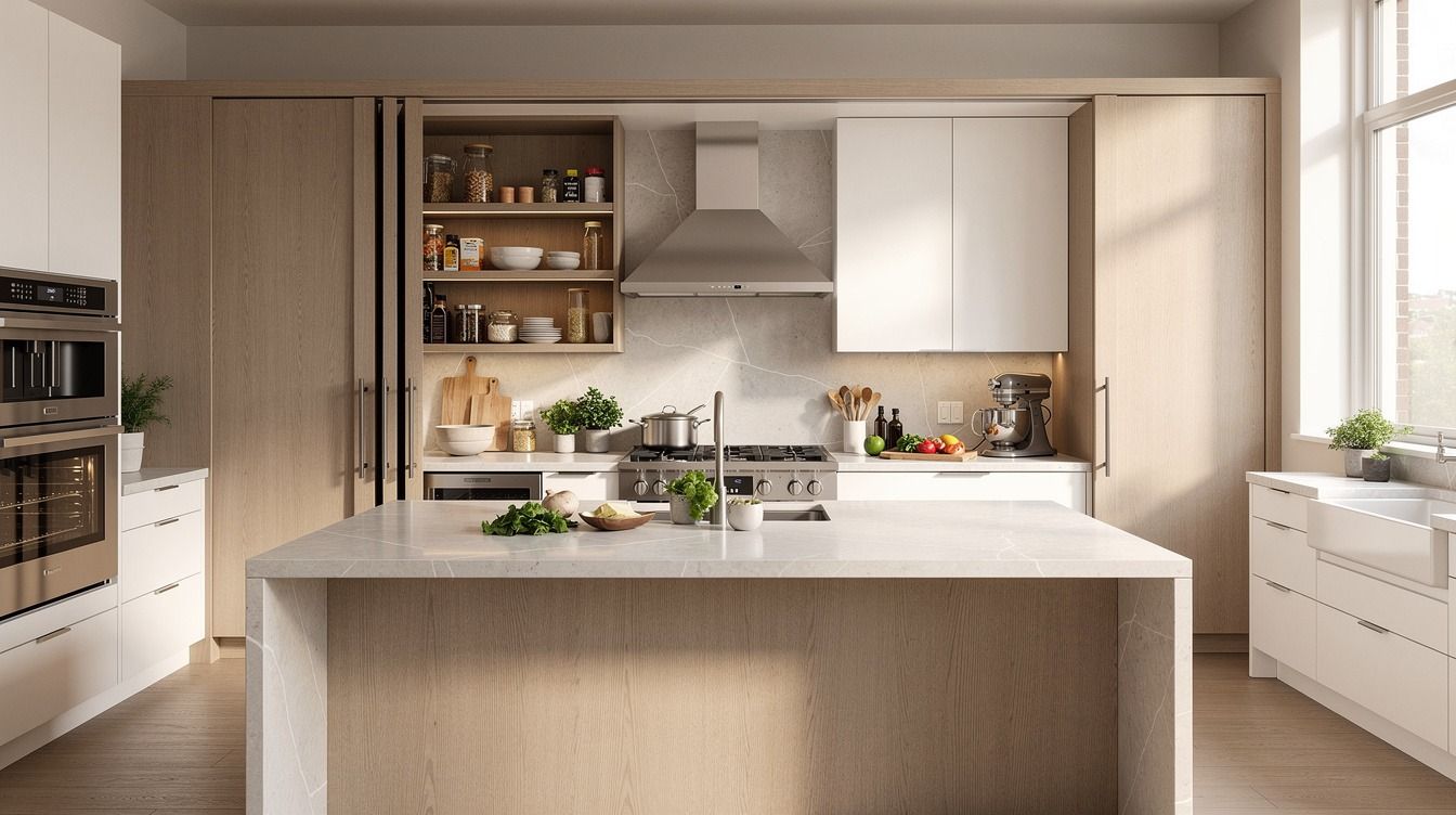 13 Hidden Pantry & Prep Kitchen Ideas for Serious Home Cooks to Prep Without Clutter