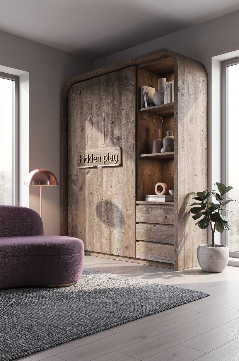 Can your indoor playhouse ideas include grown-up storage?