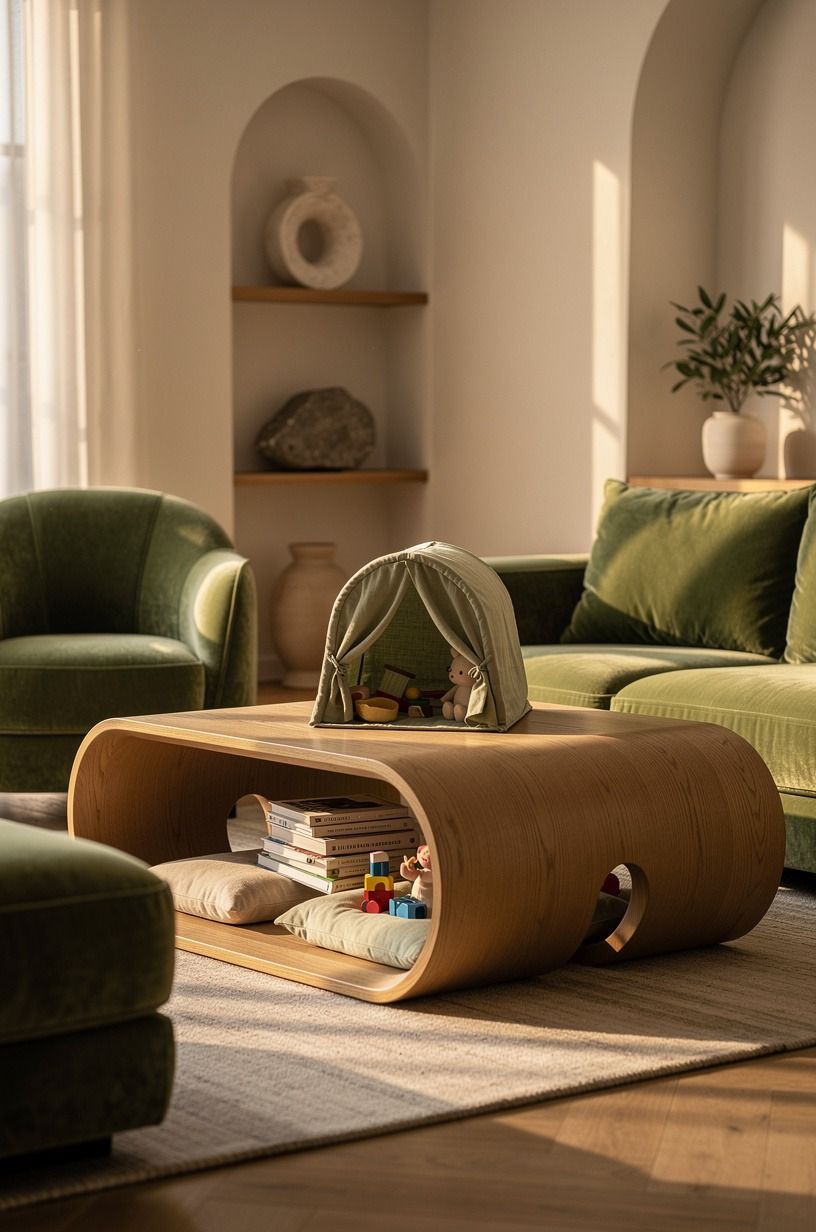 Let the coffee table do double duty