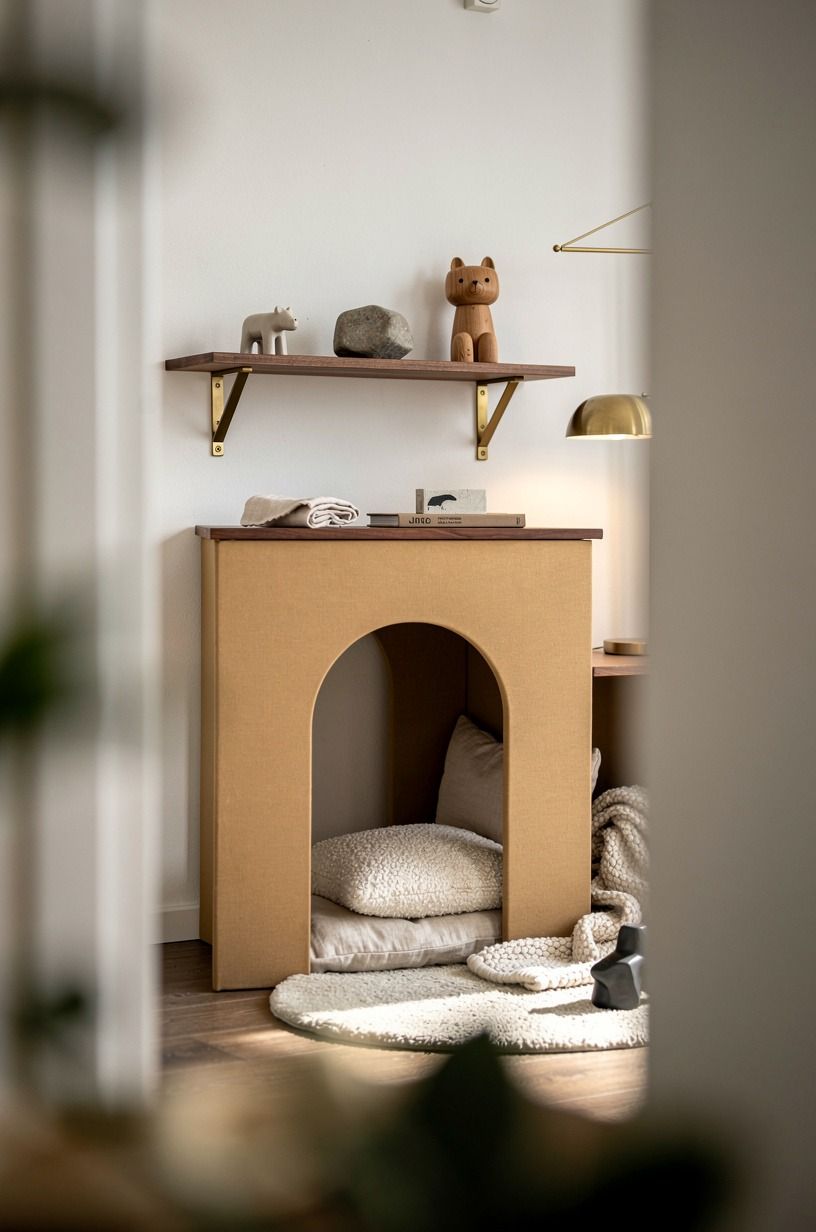 Make a tiny mantel for rotating treasures