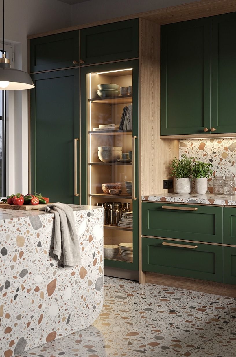 Can a glass-front door keep a non walk in pantry light?