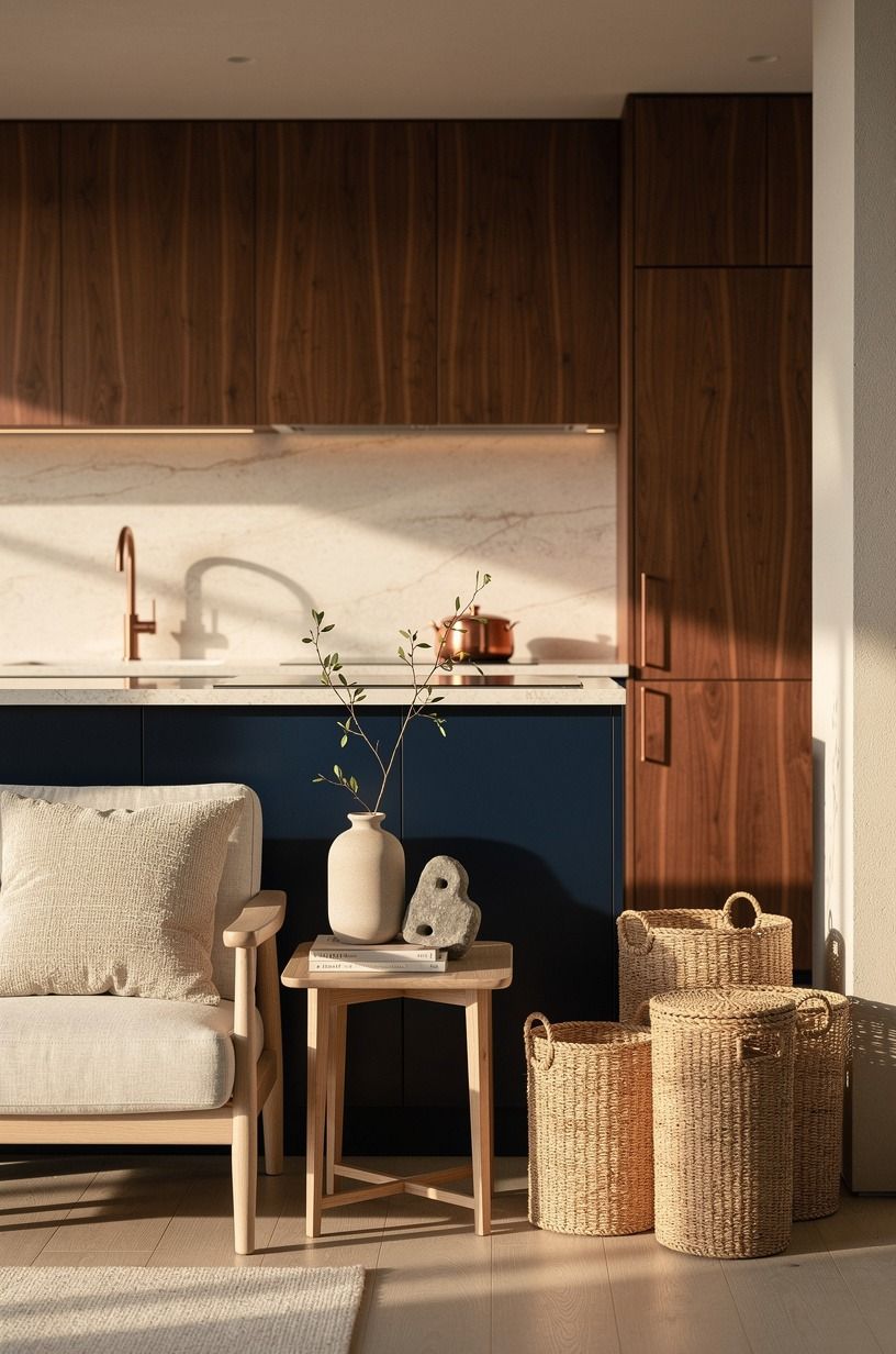 Choose baskets over bins in a visible corner