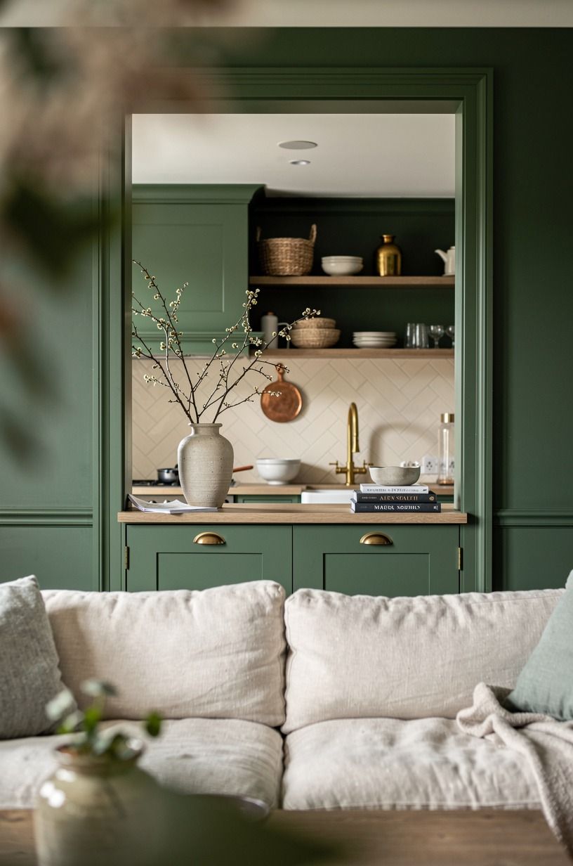 Cut a pass-through window into the kitchen wall