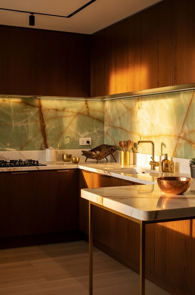 Let Warm Woods Win Over All-White Cabinetry