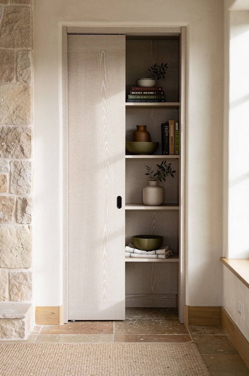 Measure the opening before choosing a hidden door bookcase pantry