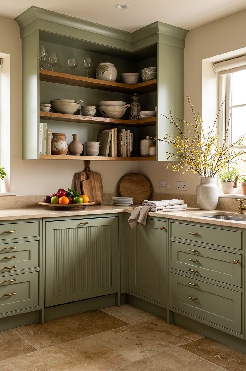Park the appliances in a garage behind a tambour door