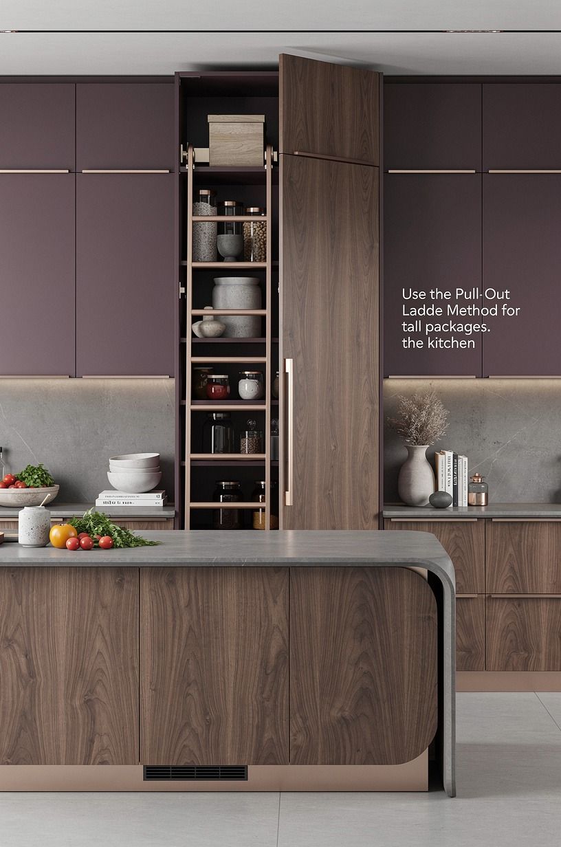 Use the Pull-Out Ladder Method for tall packages