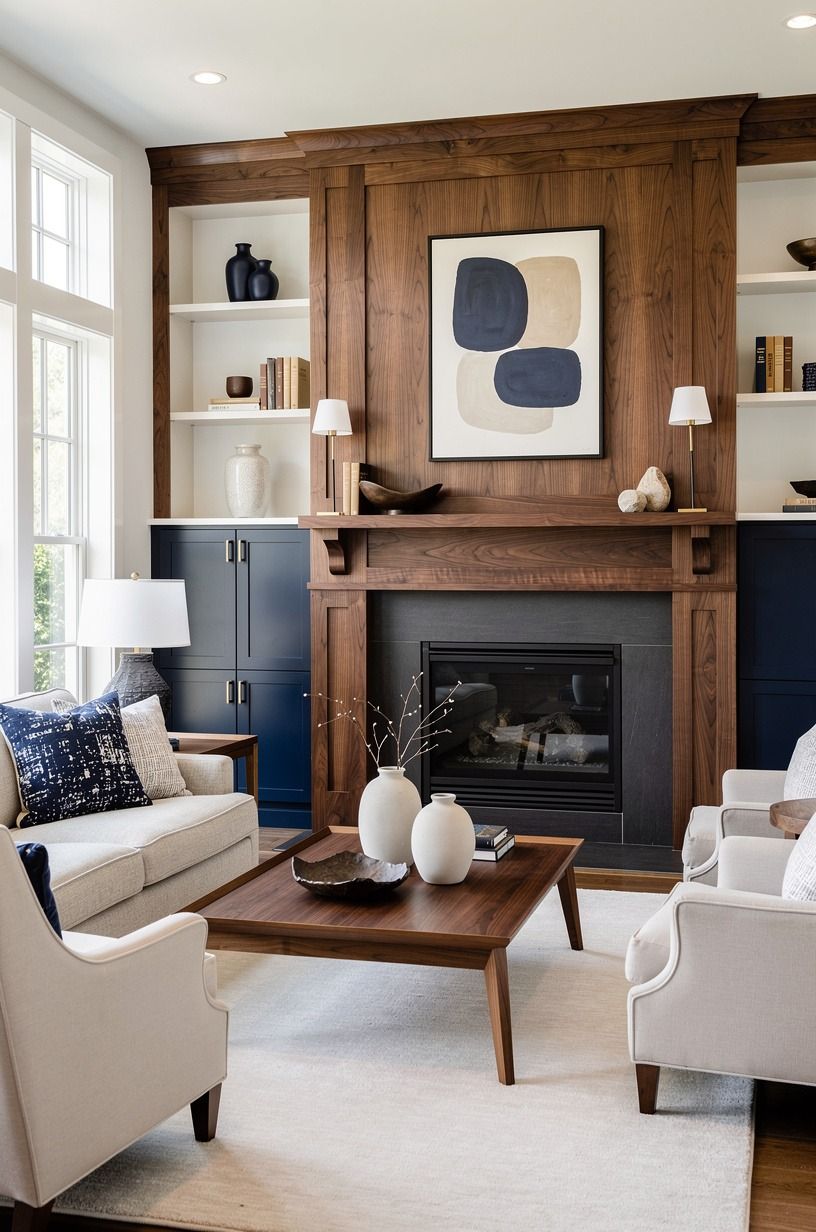 Build the Two-Wood Rule Around the Fireplace