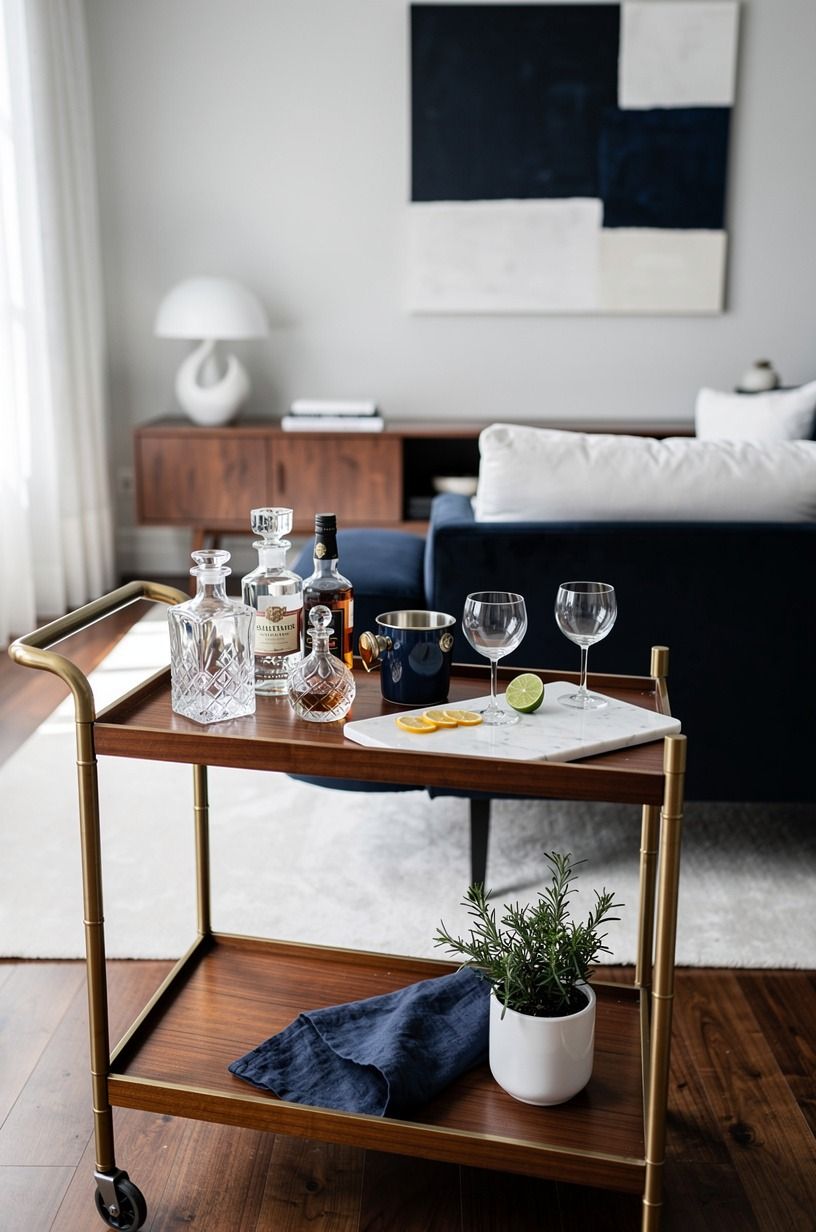 Can a bar cart replace an outdoor kitchen?
