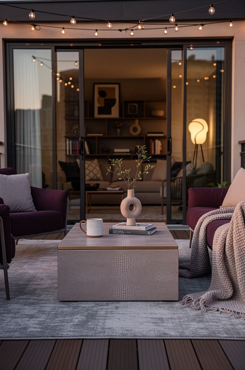 Can a tiny terrace hold a real coffee table?