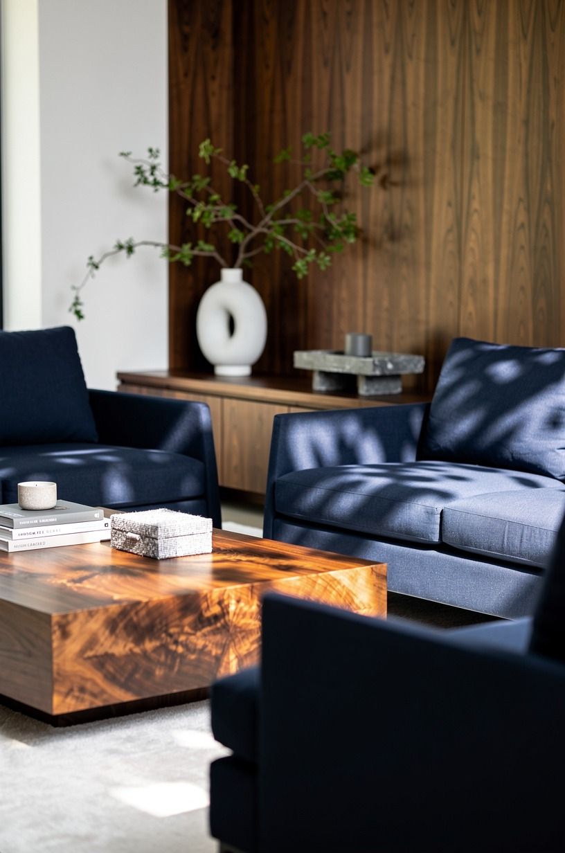 Choose chaise-style chairs over a crowded sofa