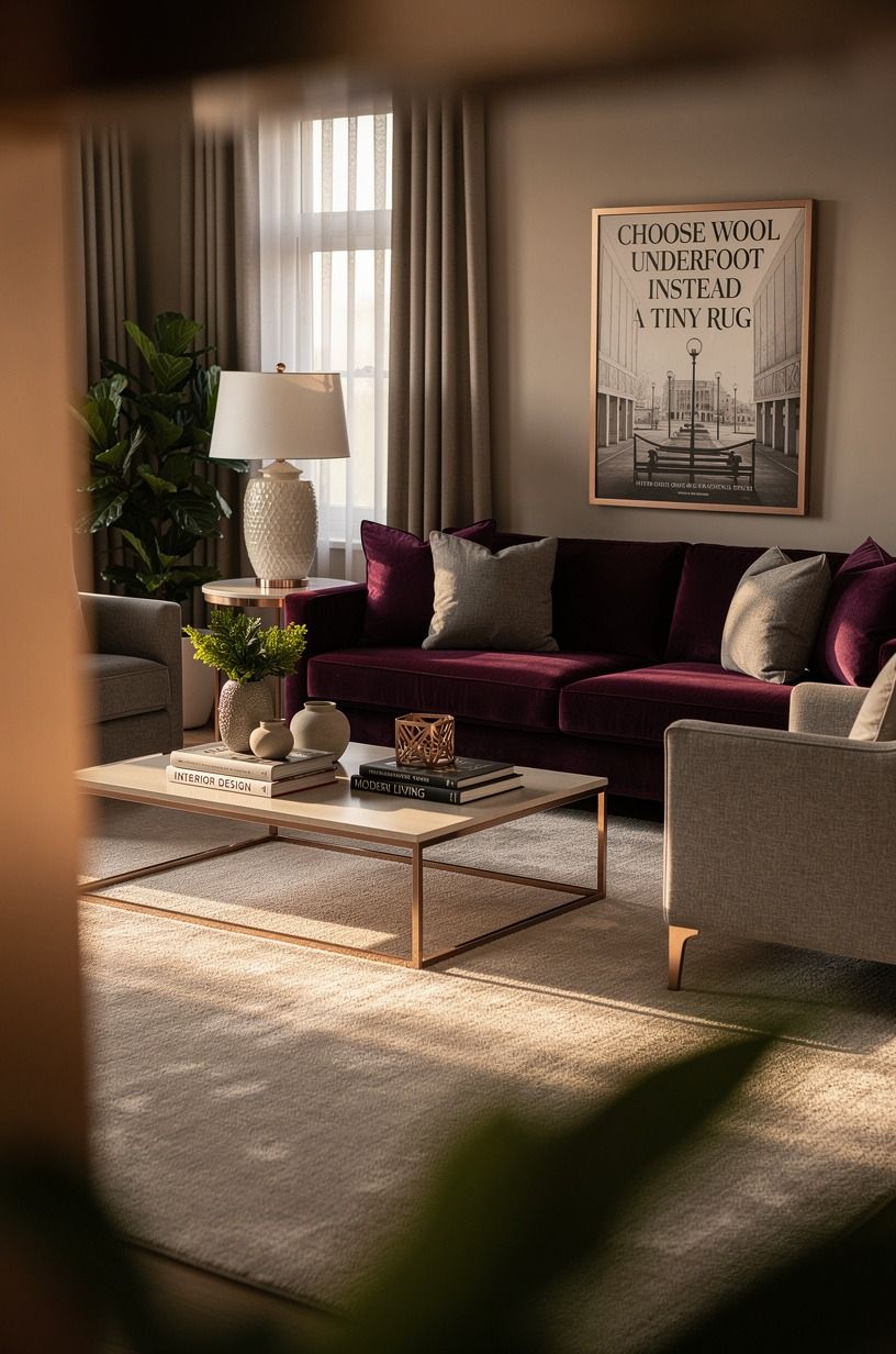 Choose Wool Underfoot Instead of a Tiny Rug
