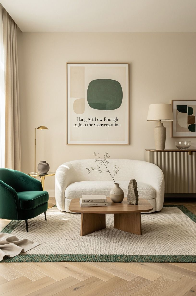 Hang Art Low Enough to Join the Conversation