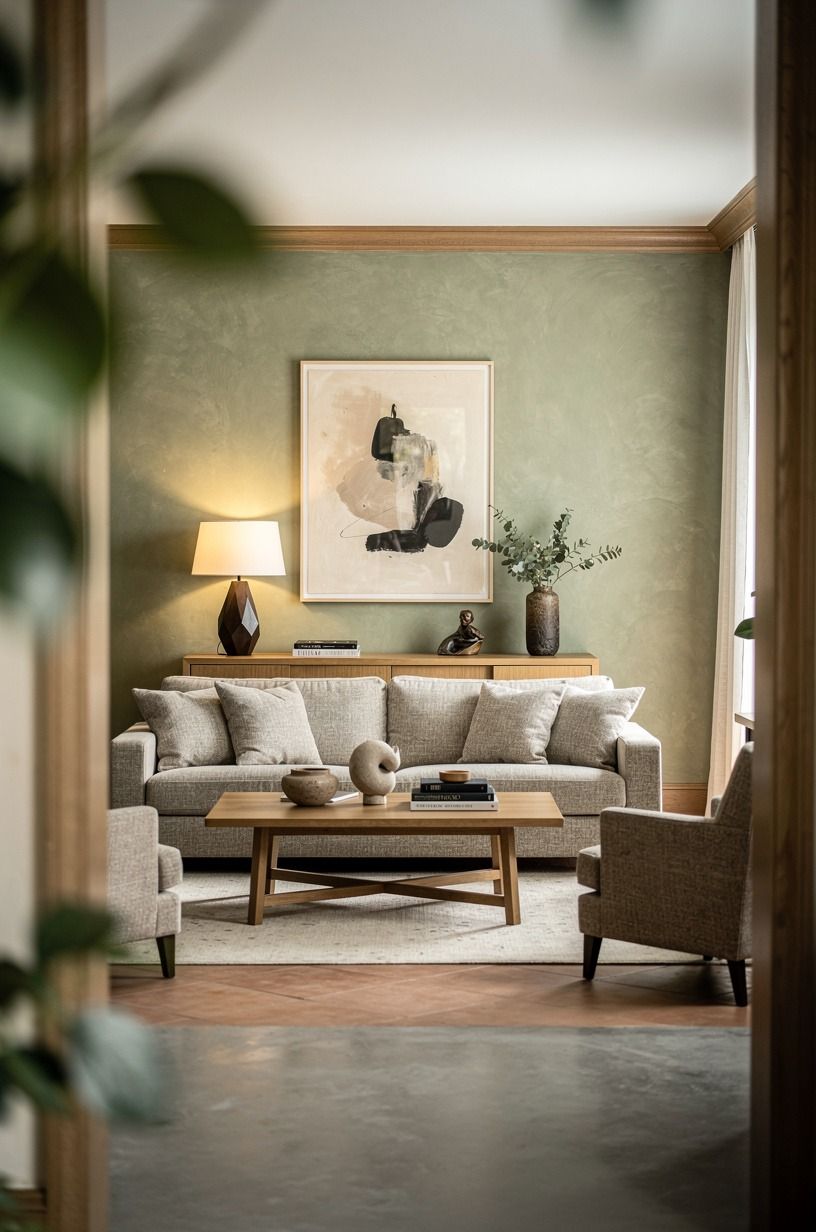 Use terracotta over gray concrete for the floor layer