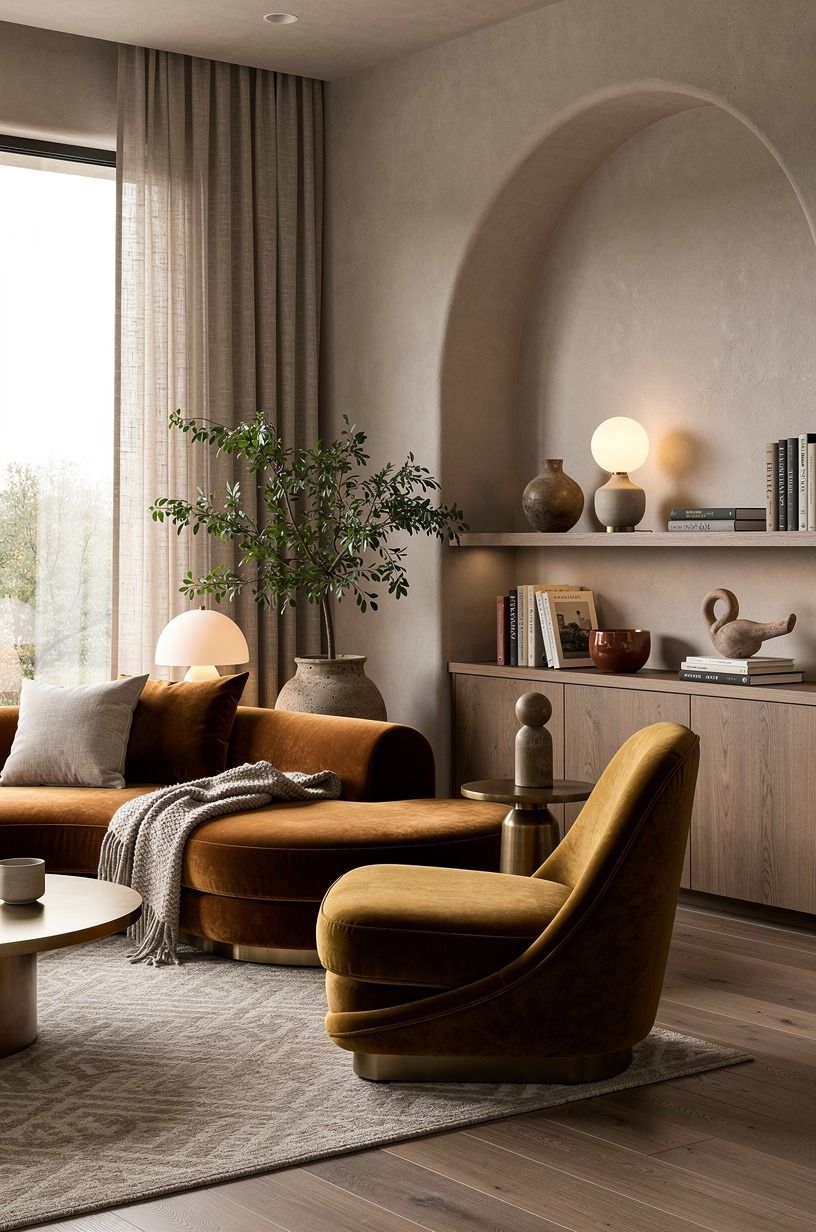 Use the Two-Wood Rule for a Relaxing Room