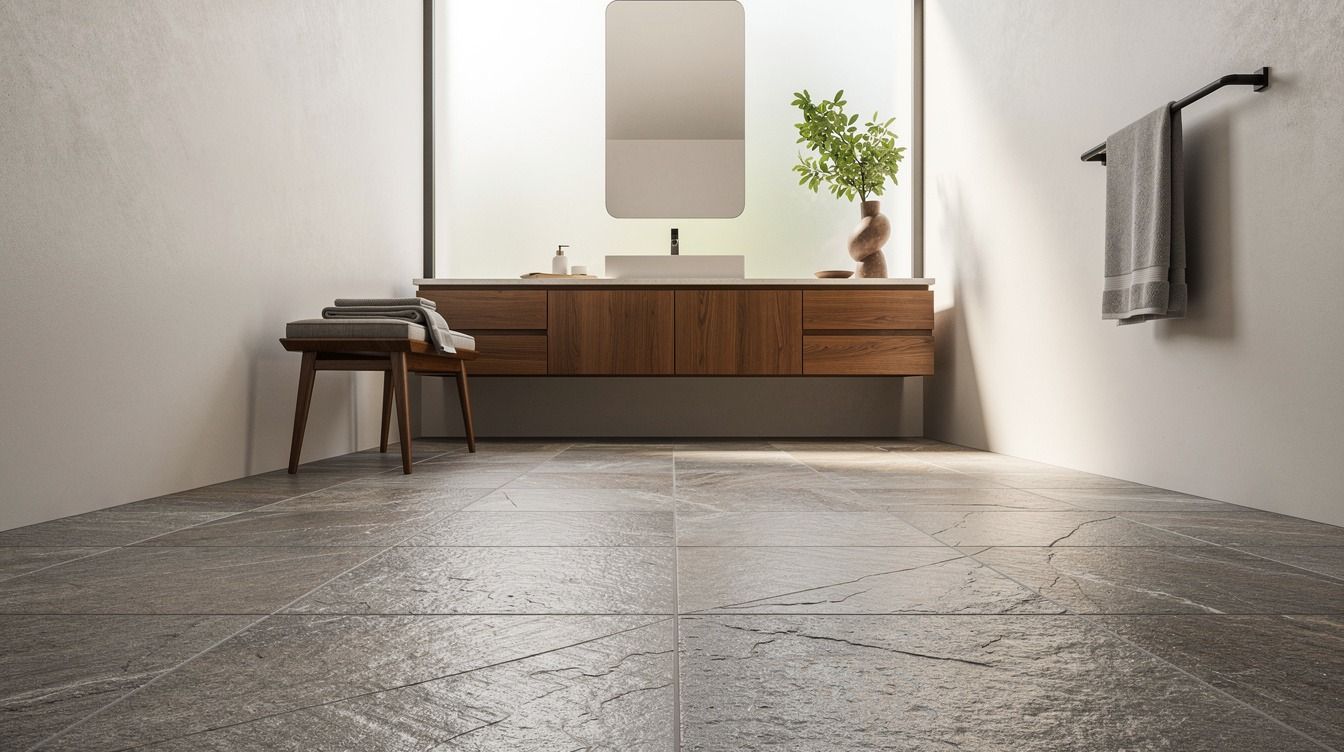 15 Mid-Century Modern Bathroom Floor Tile Ideas That Make Small Spaces Feel Bigger