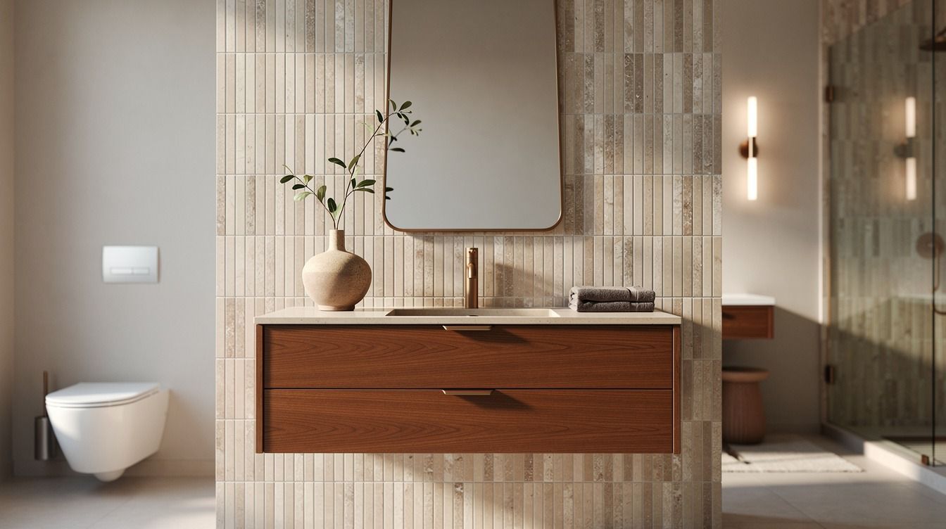 15 Mid-Century Modern Bathroom Tile Ideas That Define the Look Without Renovating