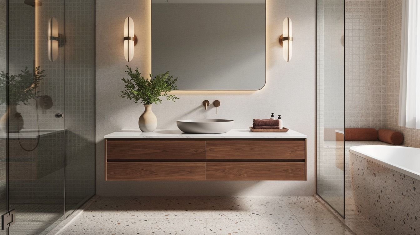 Mid-Century Modern Master Bathroom Ideas for a Retro-Luxe Suite