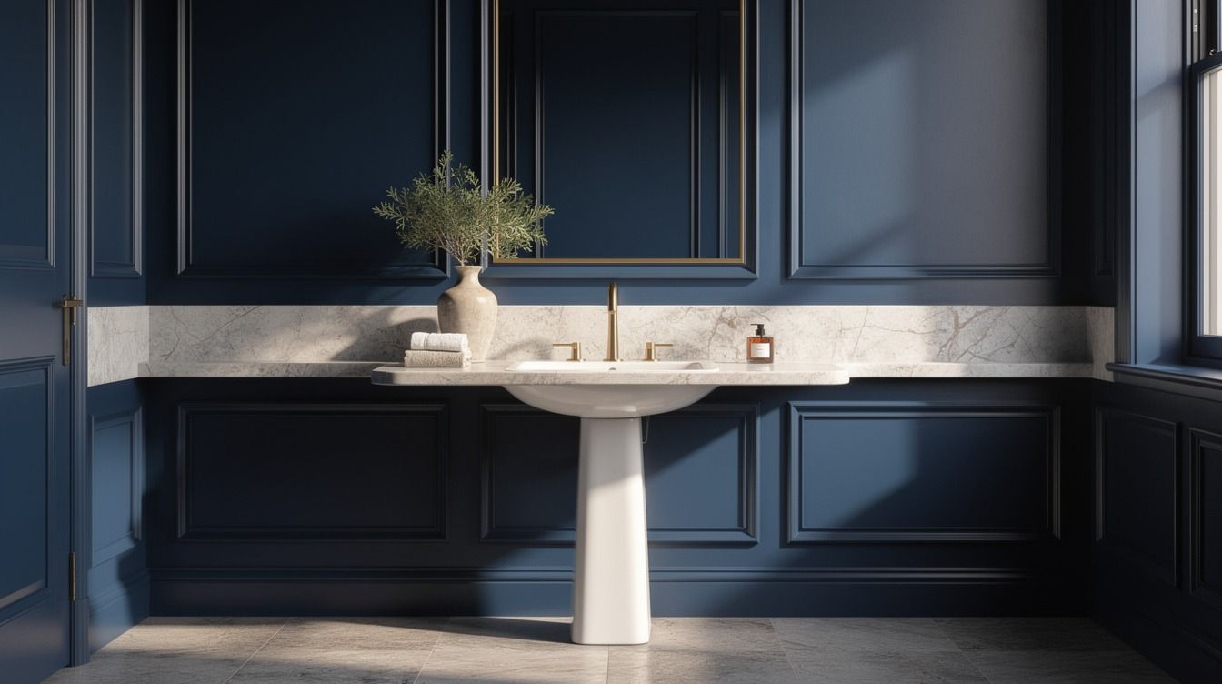 I Tried Moody Powder Room Ideas, Mine Looked Far More Expensive Than They Are
