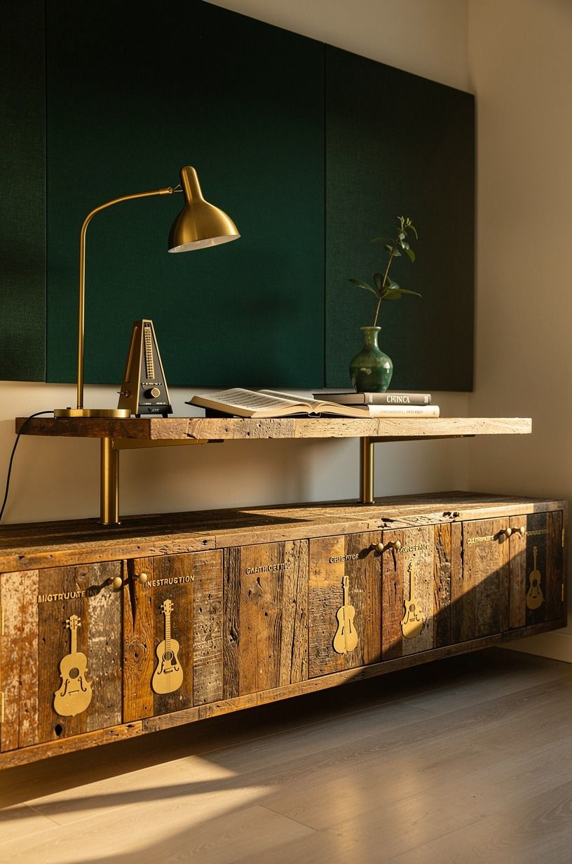 Float a Practice Desk Over Closed Storage