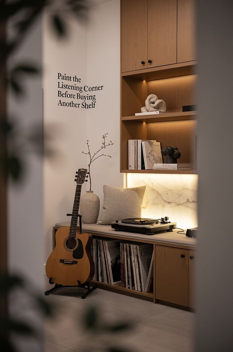 Paint the Listening Corner Before Buying Another Shelf