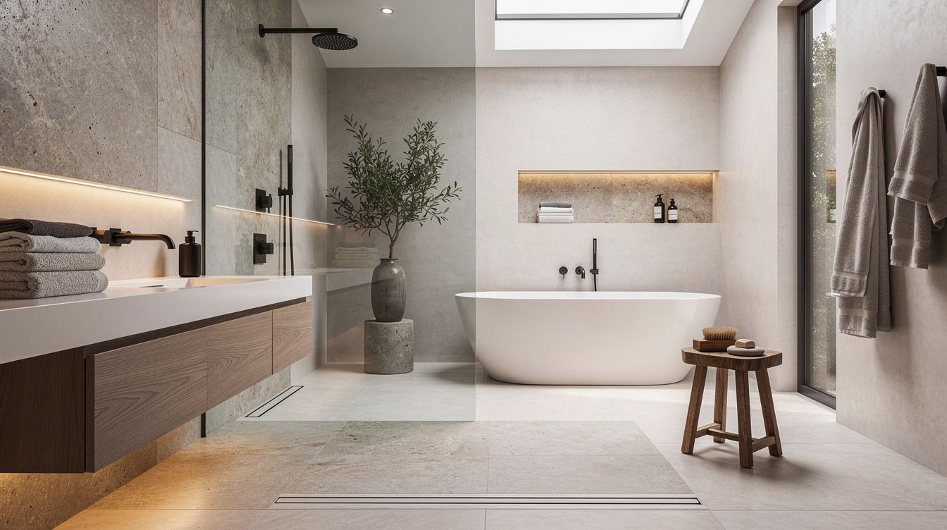 I Added An Open Shower To My Master Bath, It Finally Feels Like A Retreat